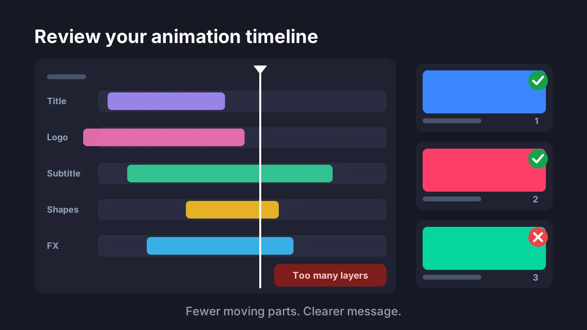 Designer reviewing animation timeline and storyboard